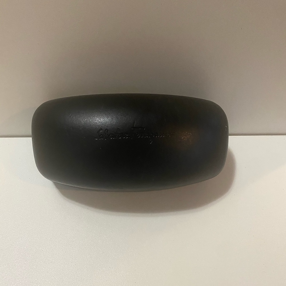 Ferragamo sunglass case - hard shell black